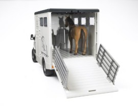 Bruder-BRR02533-Construction-et-Maquette-Accessoire-Camion-Transparent-Chevaux-1-Cheval-0-0