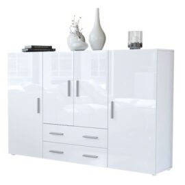 Buffet haut Nora en Blanc Buffet haut Nora en Blanc