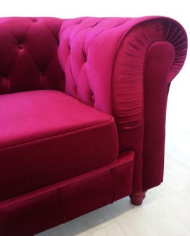 Canape-3-places-Chesterfield-Velours-Rouge-0-1