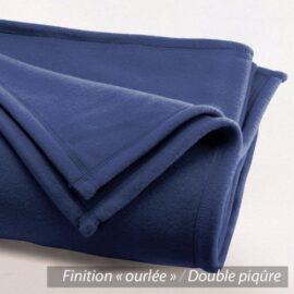 Couverture polaire 240×260 cm Isba, Marine – 100% Polyester 340 g/m2, traité non-feu Couverture polaire 240×260 cm Isba, Marine – 100% Polyester 340 g/m2, traité non-feu 3