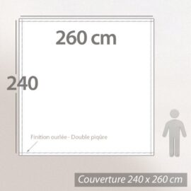 Couverture polaire 240×260 cm Isba, Marine – 100% Polyester 340 g/m2, traité non-feu Couverture polaire 240×260 cm Isba, Marine – 100% Polyester 340 g/m2, traité non-feu 4