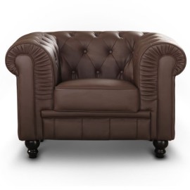 Fauteuil Chesterfield Marron Fauteuil Chesterfield Marron