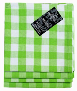 Homescapes-Quatre-Serviettes-de-Table--Carreaux-Carreau-Vert-et-Blanc-100-Coton-18-x-18-Pouces-45-x-45-cm-Serviette-de-Table-Tiss--la-Main-Facile--Entretenir-Lavable--60-Degrs-Centigrade-0