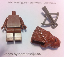 LEGO-Star-Wars-Chewbacca-Mini-Figurine-Avec-Bow-Caster-0