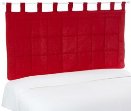 Linder-0509-69807160-Monaco-Tte-de-Lit--Pattes-Ouatine-PolyesterCoton-Rouge-85-x-160-cm-0