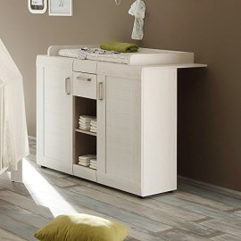 Maisonnerie-1433-605-57-Chambre-Bb-Complte-avec-Lit-Cration-Style-Campagnard-Blanc-Pin-0-1