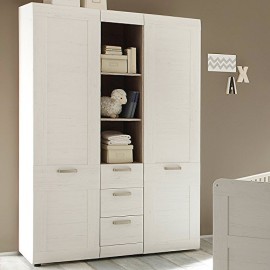 Maisonnerie-1433-605-57-Chambre-Bb-Complte-avec-Lit-Cration-Style-Campagnard-Blanc-Pin-0-2