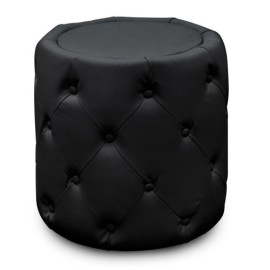 Menzzo Contemporain Colonade Pouf Bois 45 x 45 x 48,5 cm Menzzo Contemporain Colonade Pouf Bois 45 x 45 x 48,5 cm 2