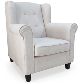 Menzzo-HY8055TX-Contemporain-Oxford-Fauteuil-BoisTissu-78-x-83-x-94-cm-0