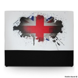 Menzzo TLI160 Contemporain Travel Union Jack Tête de Lit Bois Blanc 8 x 160 x 122 cm Menzzo TLI160 Contemporain Travel Union Jack Tête de Lit Bois Blanc 8 x 160 x 122 cm