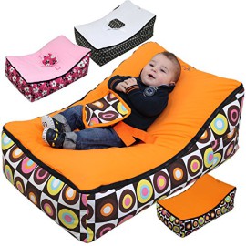 Monsieur Bébé ® Transat Pouf Bébé + 2 Assises + 2 Poches de rangement + Poignée de transport – Modèle Baby Pouf Monsieur Bébé ® Transat Pouf Bébé + 2 Assises + 2 Poches de rangement + Poignée de transport – Modèle Baby Pouf