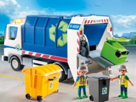 Playmobil-4129-Jeu-de-Construction-Camion-de-Recyclage-avec-Lumires-0-0