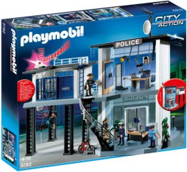 Playmobil-5182-Jeu-de-Construction-Commissariat-de-Police-avec-Systme-dalarme-0