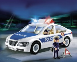 Playmobil-5184-Jeu-de-Construction-Voiture-de-Police-avec-Lumires-Clignotantes-0-0