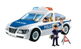 Playmobil-5184-Jeu-de-Construction-Voiture-de-Police-avec-Lumires-Clignotantes-0-1