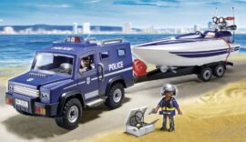 Playmobil – 5187 – Figurine – Fourgon Et Vedette De Police Playmobil – 5187 – Figurine – Fourgon Et Vedette De Police 3