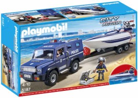 Playmobil – 5187 – Figurine – Fourgon Et Vedette De Police Playmobil – 5187 – Figurine – Fourgon Et Vedette De Police 2