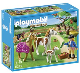 Playmobil – 5227 – Jeu de Construction – Chevaux et Enclos Playmobil – 5227 – Jeu de Construction – Chevaux et Enclos