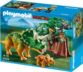 Playmobil-5234-Jeu-de-Construction-Tricratops-et-son-Petit-avec-Arbre-0-2