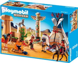 Playmobil-5247-Jeu-de-Construction-Camp-des-Indiens-avec-Tipi-0-3