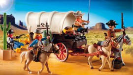 Playmobil-5248-Jeu-de-Construction-Chariot-avec-Cow-Boys-et-Bandits-0-0