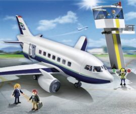 Playmobil-5261-Jeu-de-Construction-Avion-et-Tour-de-Contrle-0-0