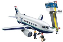 Playmobil-5261-Jeu-de-Construction-Avion-et-Tour-de-Contrle-0-1