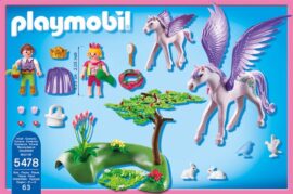 Playmobil-5478-Figurine-Enfants-Royaux-Avec-Cheval-Ail-Et-Son-Bb-0-0