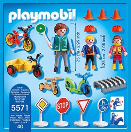 Playmobil-5571-Figurine-Transport-Et-Circulation-Enfants-Avec-Agent-De-Scurit-Routire-0-0
