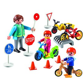 Playmobil-5571-Figurine-Transport-Et-Circulation-Enfants-Avec-Agent-De-Scurit-Routire-0-1