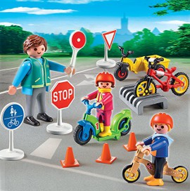 Playmobil-5571-Figurine-Transport-Et-Circulation-Enfants-Avec-Agent-De-Scurit-Routire-0-2