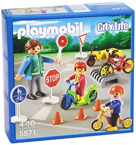 Playmobil-5571-Figurine-Transport-Et-Circulation-Enfants-Avec-Agent-De-Scurit-Routire-0
