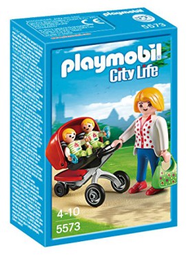 Playmobil-A1501471-Jeu-De-Construction-Maman-Avec-Jumeaux-Avec-Landau-0