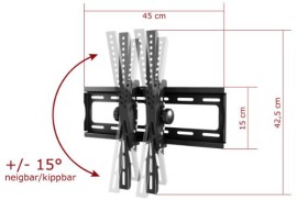 Ricoo–Support-Mural-TV-R09-plat-inclinable-Plasma-Support-Mural-LCD-LED-pour-cran-de-76-165cm-30-65-VESA-Distance-des-trous-max-400×400-universel-adaptable-pour-tous-les-fabricants-TV-Distance-du-mur-0-1