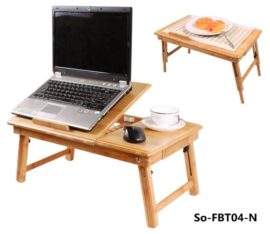 SoBuy FBT04-N Table de lit pliable pour PC portable/notebook double plateaux en bambou + un Set de Table gratuit SoBuy FBT04-N Table de lit pliable pour PC portable/notebook double plateaux en bambou + un Set de Table gratuit 3