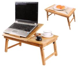 SoBuy FBT04-N Table de lit pliable pour PC portable/notebook double plateaux en bambou + un Set de Table gratuit SoBuy FBT04-N Table de lit pliable pour PC portable/notebook double plateaux en bambou + un Set de Table gratuit