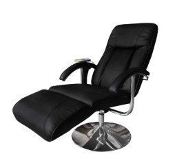 VidaXL Fauteuil de massage et de relaxation électrique Noir VidaXL Fauteuil de massage et de relaxation électrique Noir 2