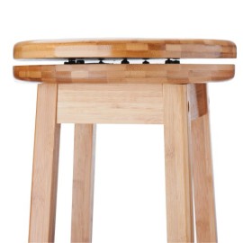 VonHaus Tabouret rotatif pour bars et cuisines en bambou VonHaus Tabouret rotatif pour bars et cuisines en bambou 4