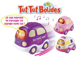 Vtech-205755-Jouet-de-Premier-Age-Tut-Tut-Bolides-Coffret-Trio-Rose-Citadine-Ambulance-Van-0-0