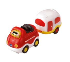 Vtech – VT5135 – Remorque – Timothée Super Cabriolet + Caravane – Modèle aléatoire Vtech – VT5135 – Remorque – Timothée Super Cabriolet + Caravane – Modèle aléatoire