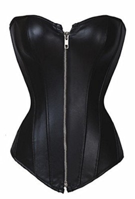 BSLINGERIE-femmes-simili-cuir-bustier-corset-haut-0