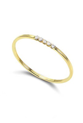 Bague--Superposer-en-Or-Jaune-9-Carats-et-Oxydes-de-Zirconium-Tailles-48--58-0