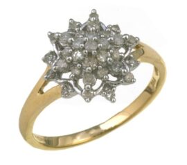 Bague – PR7389(J) – Femme – Or jaune (9 carats) 2.05 Gr – Diamant 0.28 Cts Bague – PR7389(J) – Femme – Or jaune (9 carats) 2.05 Gr – Diamant 0.28 Cts 3