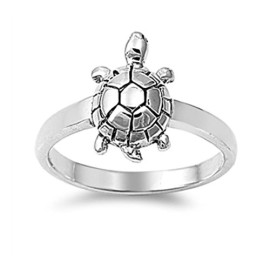 Bague en Argent fin – Tortue Bague en Argent fin – Tortue