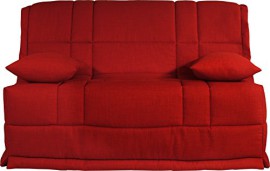 Banquette BZ tissu chiné rouge matelas 140×200 Bultex mousse HR Banquette BZ tissu chiné rouge matelas 140×200 Bultex mousse HR 2