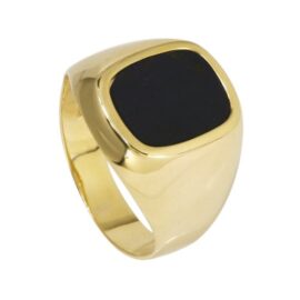 Bella Donna – 633100 – Chevalière Homme – Or jaune 333/1000 (8 carats) – onyx Bella Donna – 633100 – Chevalière Homme – Or jaune 333/1000 (8 carats) – onyx