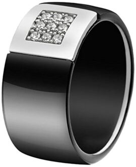 Ceramic Prestige – Bague motif – Argent 925 – Oxyde de Zirconium – B16BA Ceramic Prestige – Bague motif – Argent 925 – Oxyde de Zirconium – B16BA