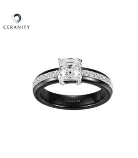 Ceranity – Bague Solitaire – Argent 925 – Oxyde de Zirconium – T50 – 1-12/0077-N Ceranity – Bague Solitaire – Argent 925 – Oxyde de Zirconium – T50 – 1-12/0077-N