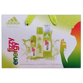 Coffret Femme Fizzy Energy Eau de toilette 75ml + Déodorant 75ml + Gel douche 250ml – ADIDAS Coffret Femme Fizzy Energy Eau de toilette 75ml + Déodorant 75ml + Gel douche 250ml – ADIDAS