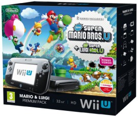 Console Nintendo Wii U 32 Gb black + New Super Mario Bros + New Super Luigi Bros – premium pack [import anglais] Console Nintendo Wii U 32 Gb black + New Super Mario Bros + New Super Luigi Bros – premium pack [import anglais]